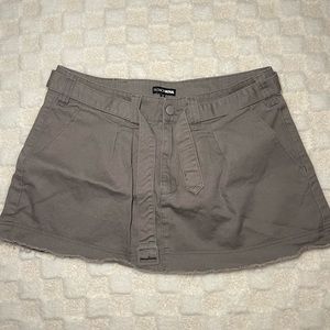 Dark Grey Mini Skirt